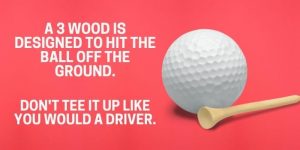 how high to tee up 3 wood