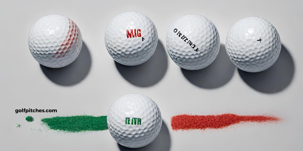 How do you mark a golf ball to identify it?